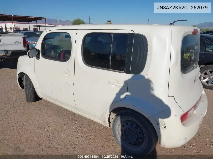 2012 Nissan Cube 1.8 S VIN: JN8AZ2KR2CT252079 Lot: 40715884