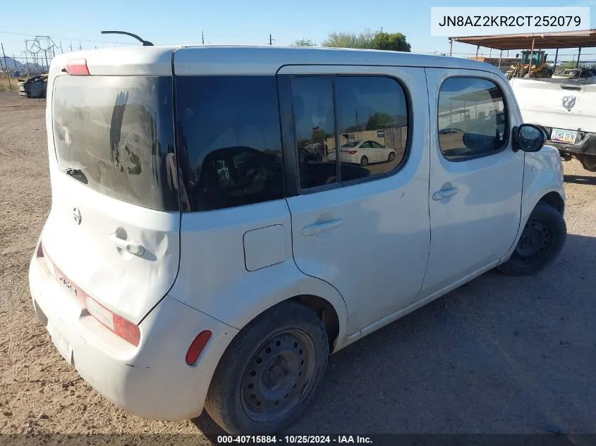 2012 Nissan Cube 1.8 S VIN: JN8AZ2KR2CT252079 Lot: 40715884