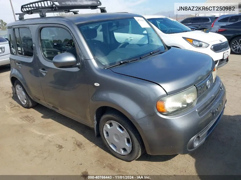 2012 Nissan Cube 1.8 S VIN: JN8AZ2KR6CT250982 Lot: 40766443