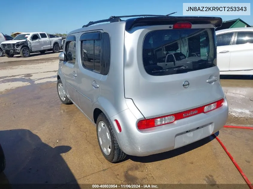 2012 Nissan Cube 1.8 S VIN: JN8AZ2KR9CT253343 Lot: 40803954