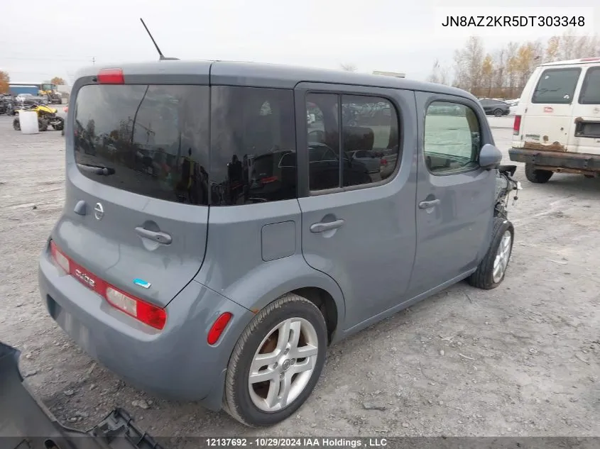 2013 Nissan Cube VIN: JN8AZ2KR5DT303348 Lot: 12137692