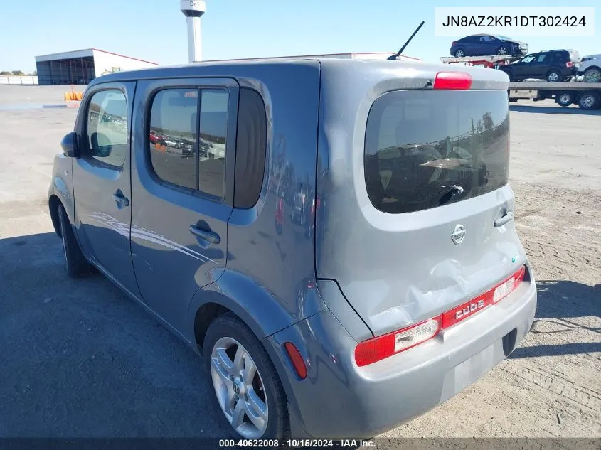 2013 Nissan Cube 1.8 Sl VIN: JN8AZ2KR1DT302424 Lot: 40622008