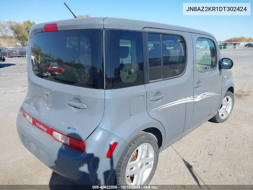 2013 Nissan Cube 1.8 Sl VIN: JN8AZ2KR1DT302424 Lot: 40622008