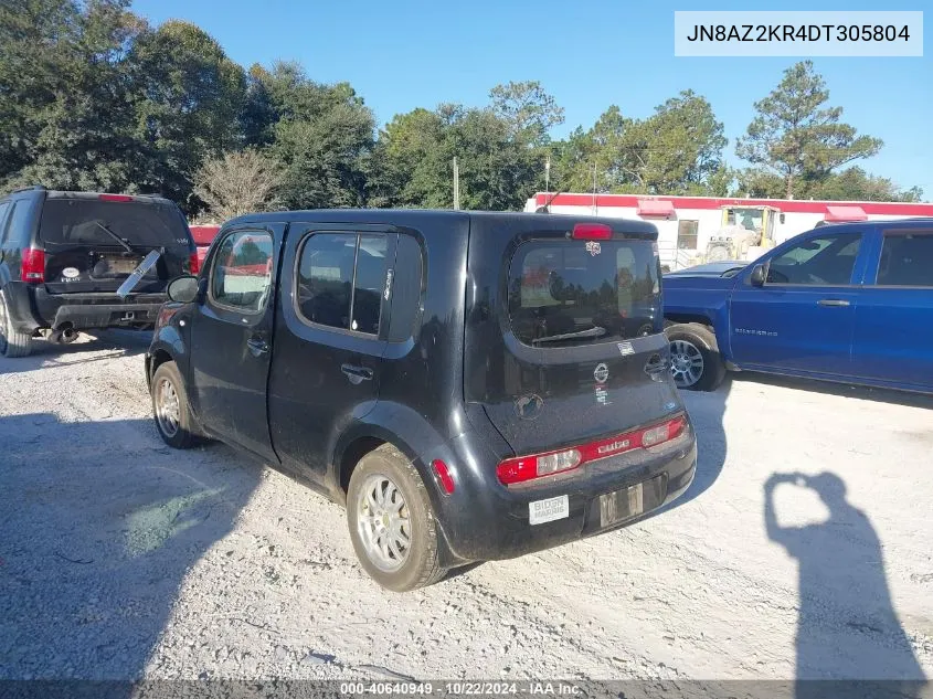 2013 Nissan Cube 1.8 S VIN: JN8AZ2KR4DT305804 Lot: 40640949