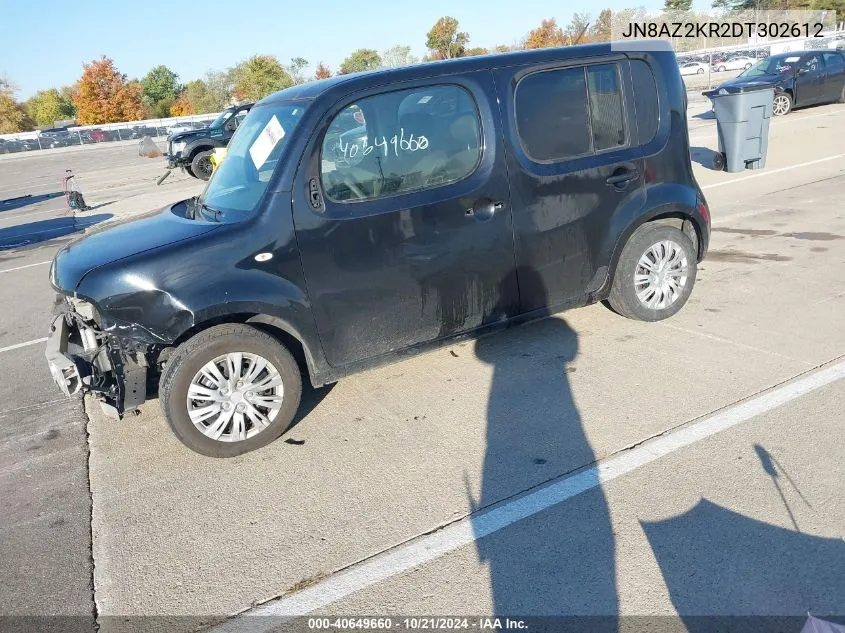 2013 Nissan Cube S/Sl VIN: JN8AZ2KR2DT302612 Lot: 40649660