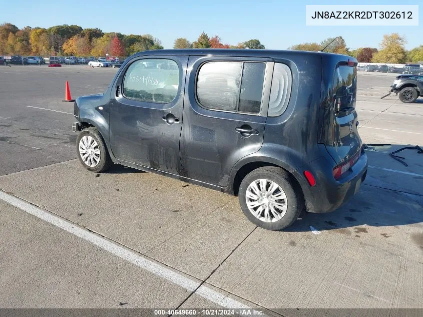 2013 Nissan Cube S/Sl VIN: JN8AZ2KR2DT302612 Lot: 40649660