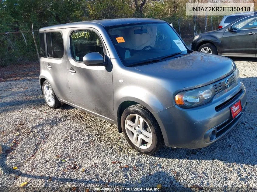 2014 Nissan Cube 1.8 Sl VIN: JN8AZ2KR2ET350418 Lot: 40800071