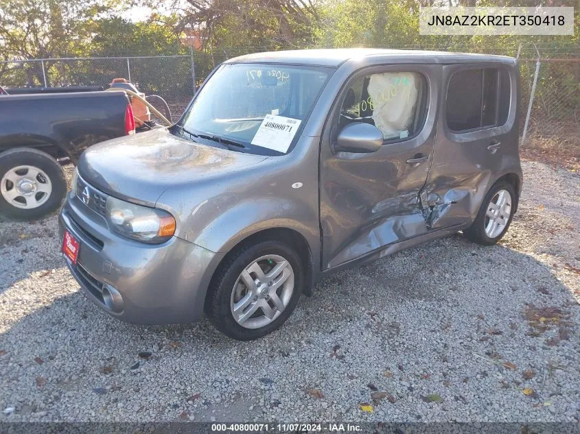 2014 Nissan Cube 1.8 Sl VIN: JN8AZ2KR2ET350418 Lot: 40800071