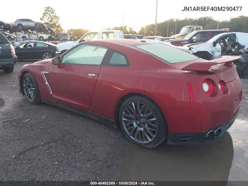 2016 Nissan Gt-R Premium VIN: JN1AR5EF4GM290477 Lot: 40492389