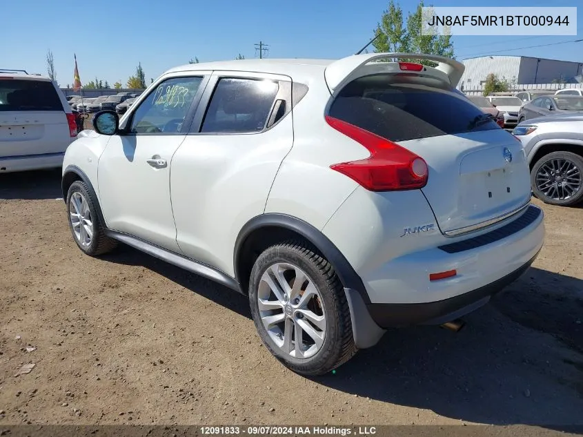 JN8AF5MR1BT000944 2011 Nissan Juke S/Sv/Sl