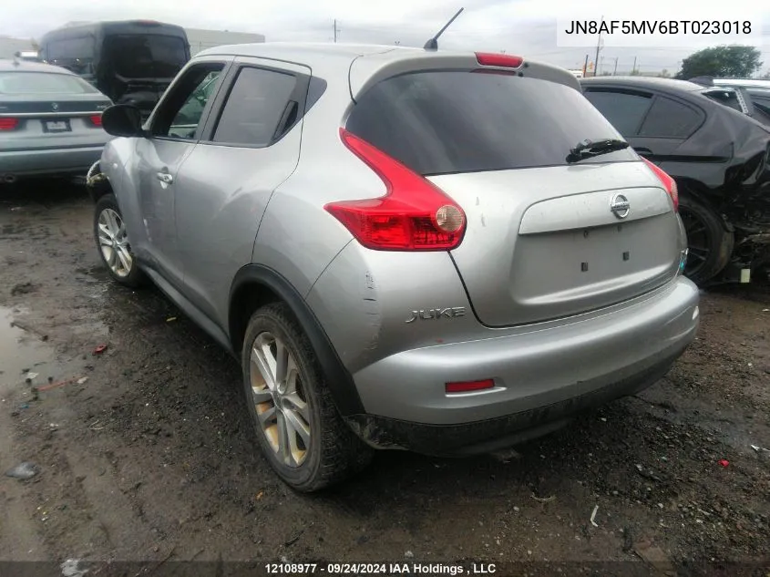 JN8AF5MV6BT023018 2011 Nissan Juke Sl