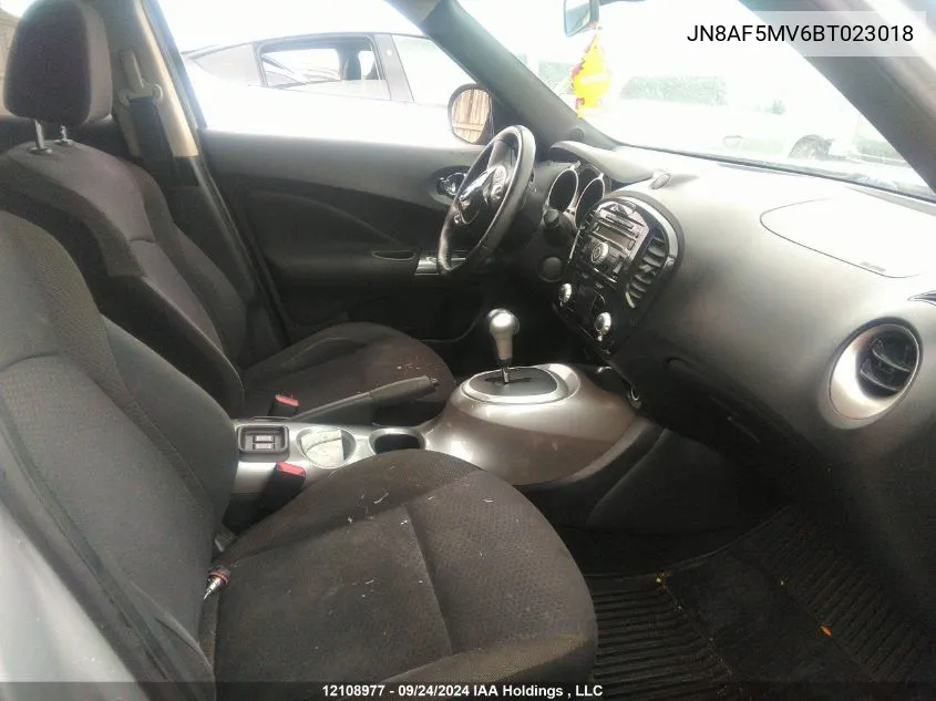 2011 Nissan Juke Sl VIN: JN8AF5MV6BT023018 Lot: 12108977