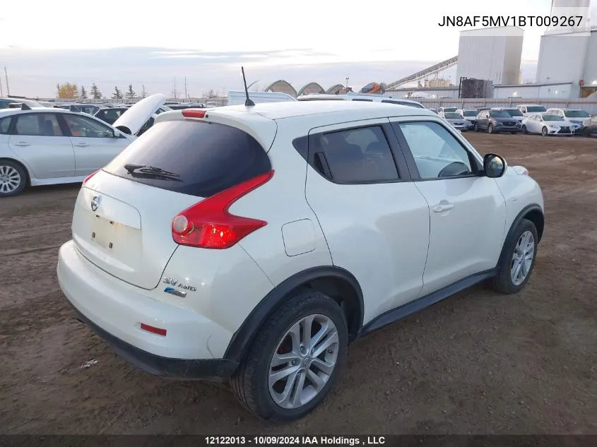 2011 Nissan Juke S VIN: JN8AF5MV1BT009267 Lot: 12122013