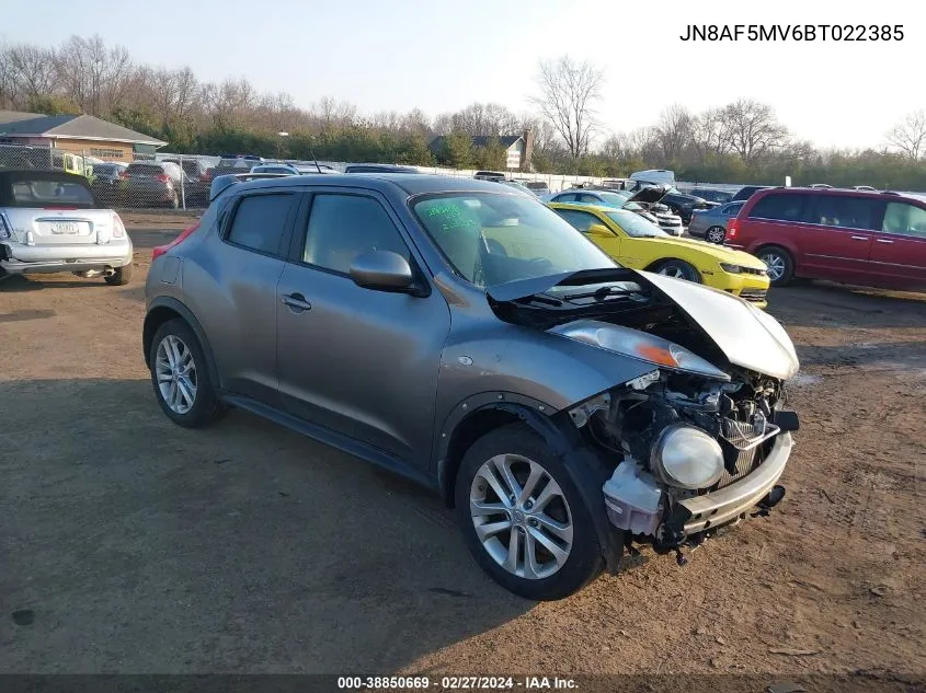 2011 Nissan Juke Sv VIN: JN8AF5MV6BT022385 Lot: 38850669