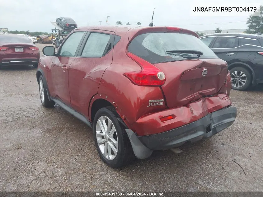 2011 Nissan Juke S VIN: JN8AF5MR9BT004479 Lot: 39491769