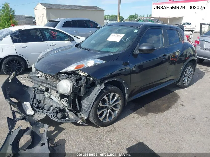 2011 Nissan Juke Sv VIN: JN8AF5MR2BT003075 Lot: 39519579