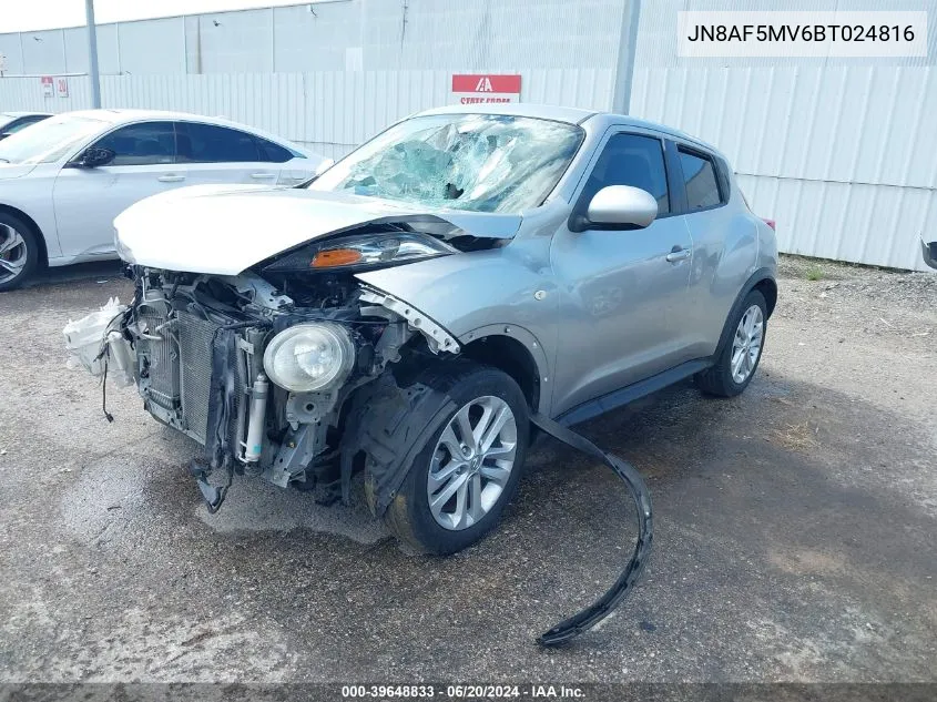 2011 Nissan Juke S VIN: JN8AF5MV6BT024816 Lot: 39648833