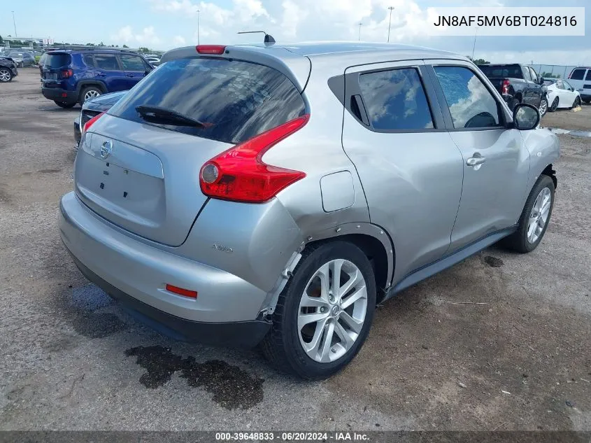 JN8AF5MV6BT024816 2011 Nissan Juke S