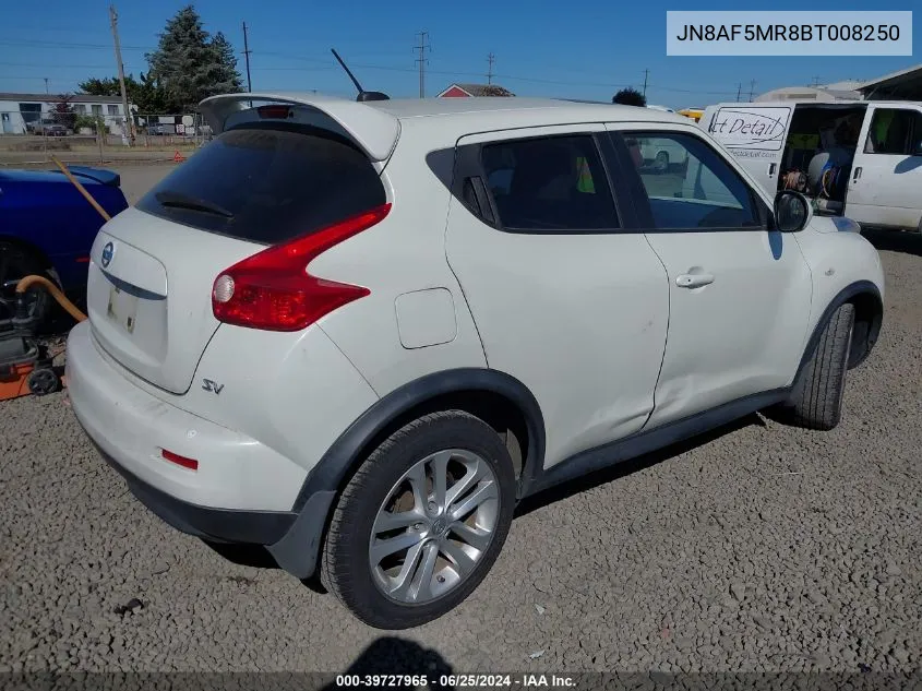 2011 Nissan Juke Sv VIN: JN8AF5MR8BT008250 Lot: 39727965