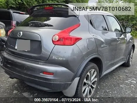 2011 Nissan Juke Sl VIN: JN8AF5MV7BT010682 Lot: 39870164