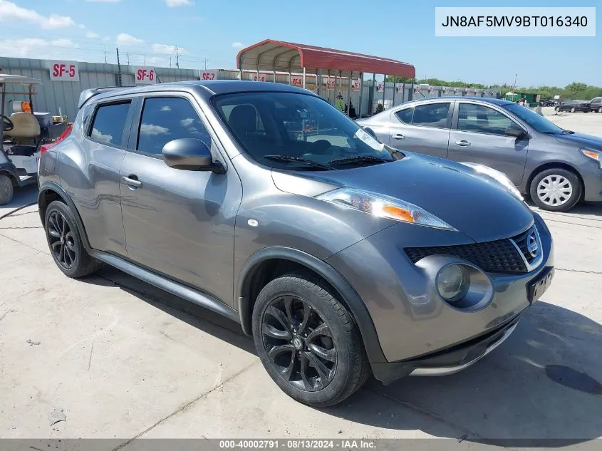 2011 Nissan Juke Sl VIN: JN8AF5MV9BT016340 Lot: 40002791