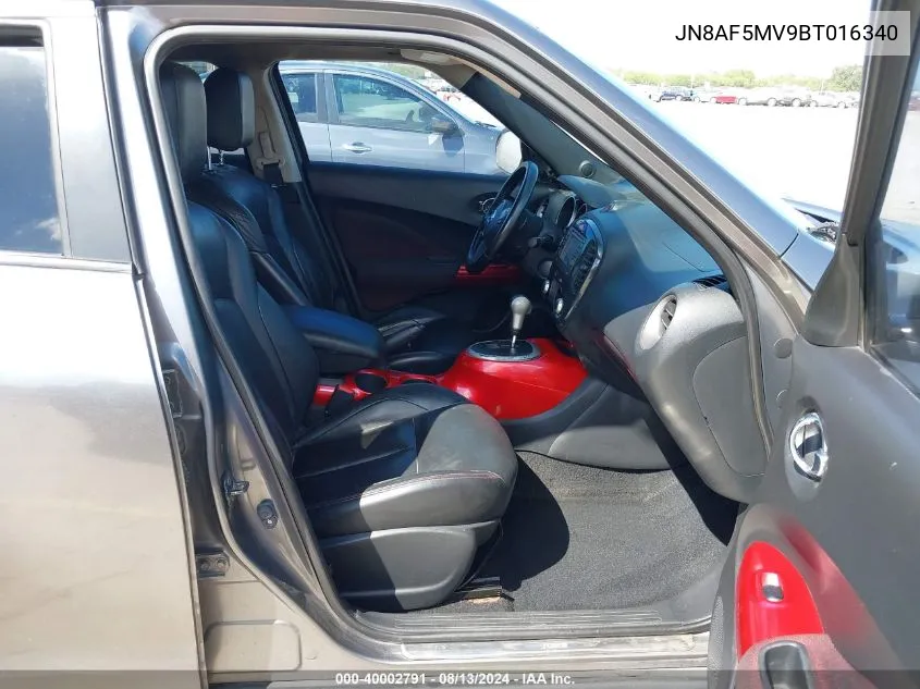 2011 Nissan Juke Sl VIN: JN8AF5MV9BT016340 Lot: 40002791