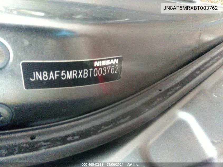 JN8AF5MRXBT003762 2011 Nissan Juke S