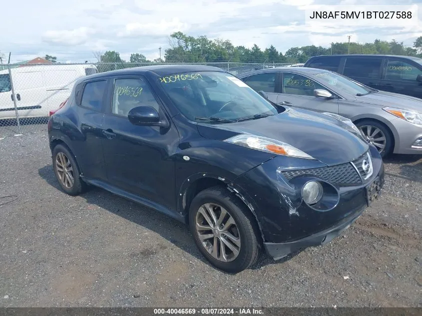 2011 Nissan Juke Sv VIN: JN8AF5MV1BT027588 Lot: 40046569