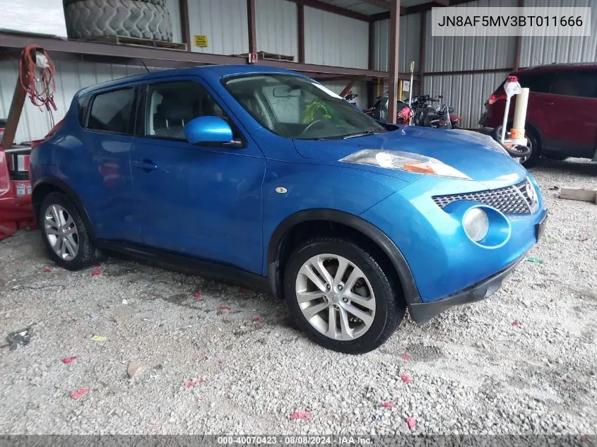 2011 Nissan Juke Sv VIN: JN8AF5MV3BT011666 Lot: 40070423