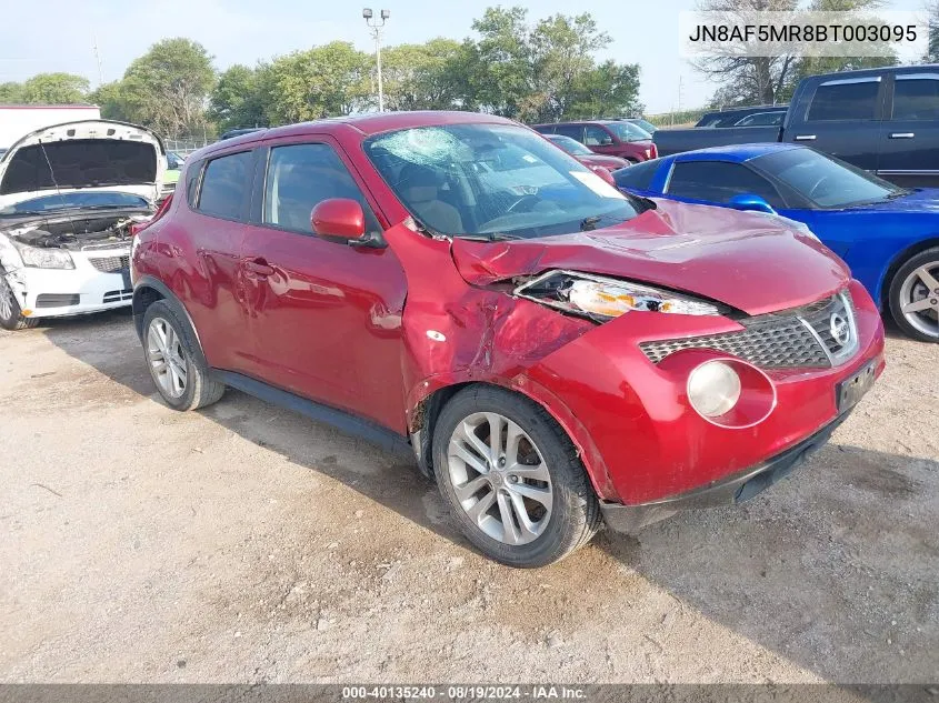 2011 Nissan Juke Sv VIN: JN8AF5MR8BT003095 Lot: 40135240