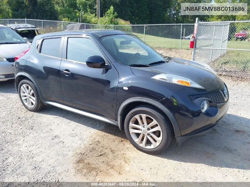 2011 Nissan Juke Sl VIN: JN8AF5MV8BT013686 Lot: 40203998