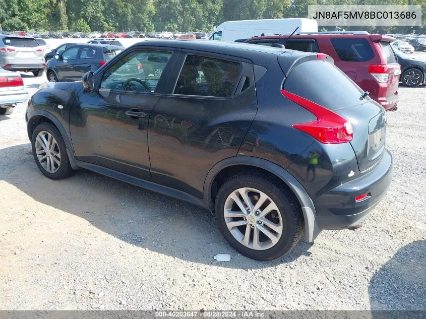 2011 Nissan Juke Sl VIN: JN8AF5MV8BT013686 Lot: 40203998