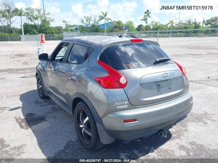 JN8AF5MR5BT015978 2011 Nissan Juke S