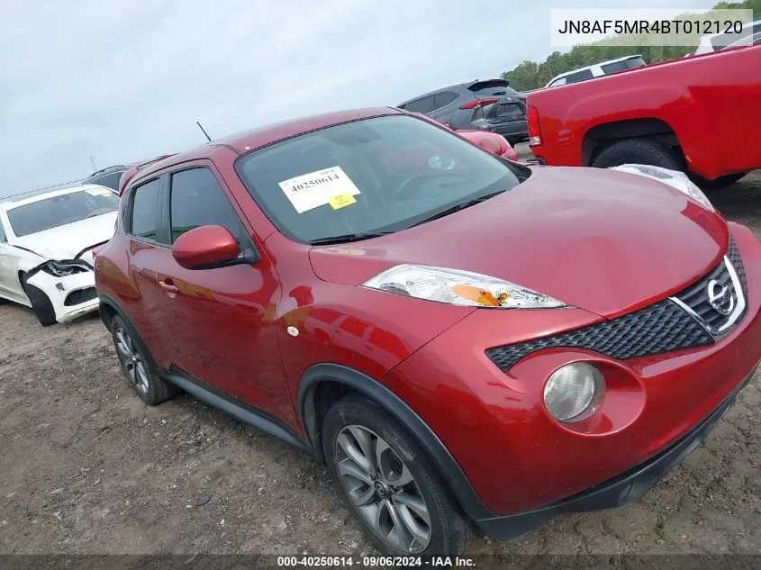 2011 Nissan Juke S/Sl/Sv VIN: JN8AF5MR4BT012120 Lot: 40250614