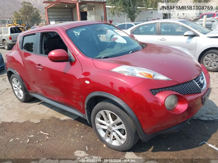 2011 Nissan Juke Sl VIN: JN8AF5MR5BT008769 Lot: 40292115