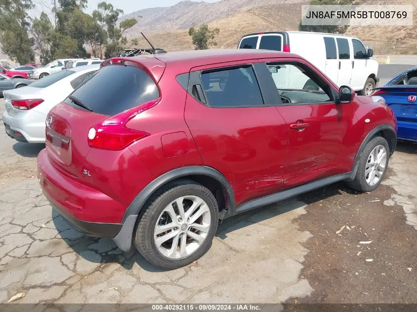 2011 Nissan Juke Sl VIN: JN8AF5MR5BT008769 Lot: 40292115