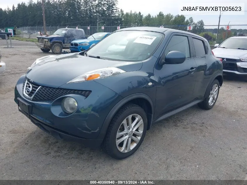 JN8AF5MVXBT005623 2011 Nissan Juke Sv