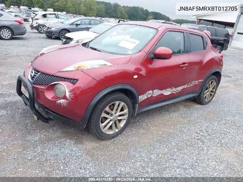 2011 Nissan Juke Sv VIN: JN8AF5MRXBT012705 Lot: 40376260