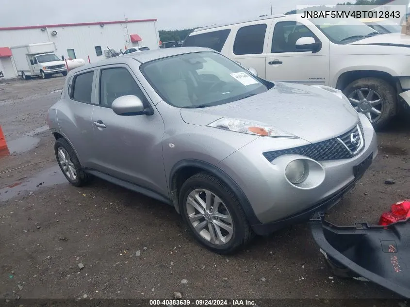 2011 Nissan Juke S/Sv/Sl VIN: JN8AF5MV4BT012843 Lot: 40383639