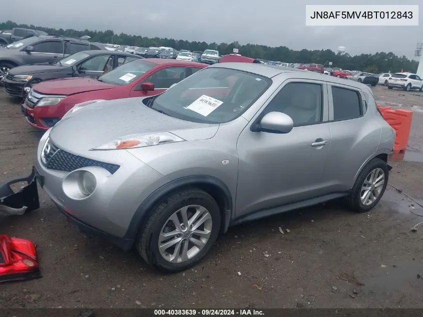 JN8AF5MV4BT012843 2011 Nissan Juke S/Sv/Sl