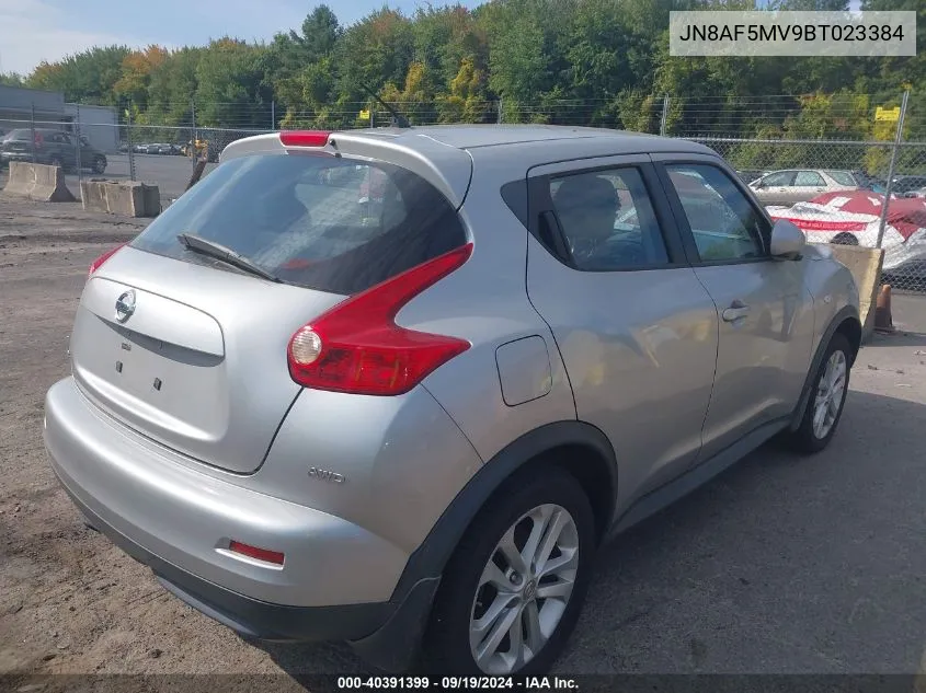 2011 Nissan Juke S VIN: JN8AF5MV9BT023384 Lot: 40391399