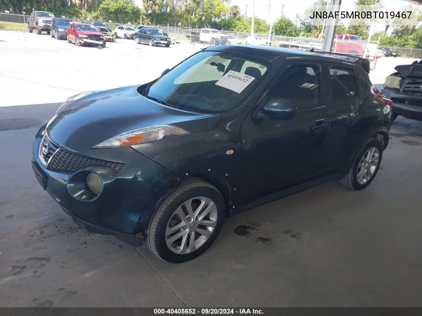 JN8AF5MR0BT019467 2011 Nissan Juke S