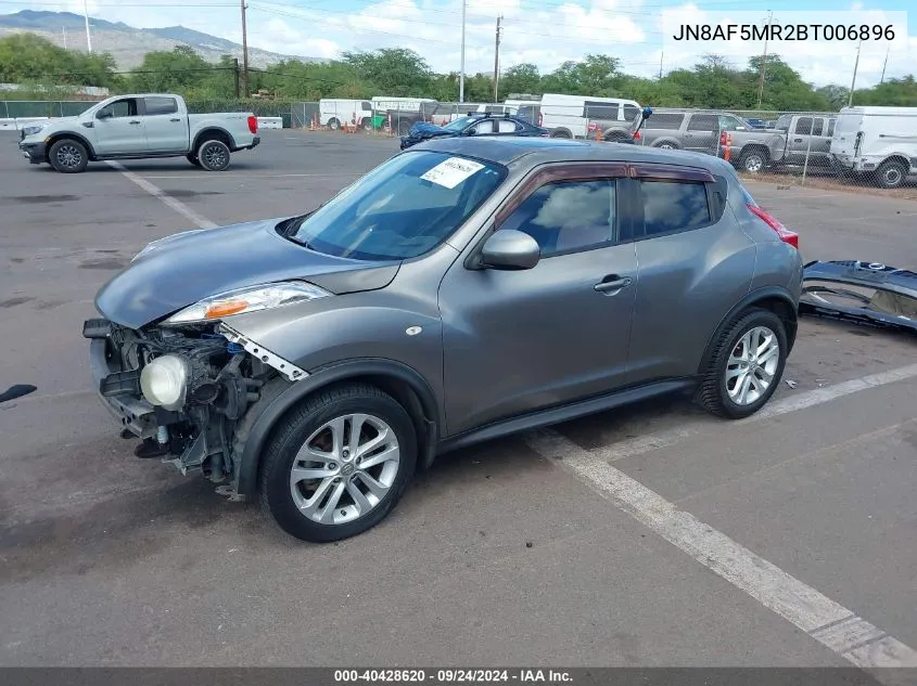 2011 Nissan Juke Sv VIN: JN8AF5MR2BT006896 Lot: 40428620