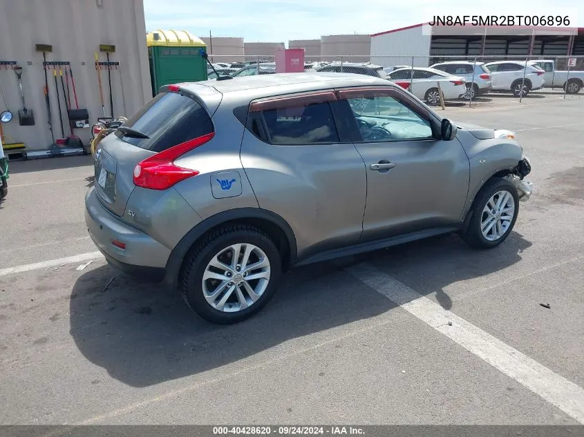 2011 Nissan Juke Sv VIN: JN8AF5MR2BT006896 Lot: 40428620