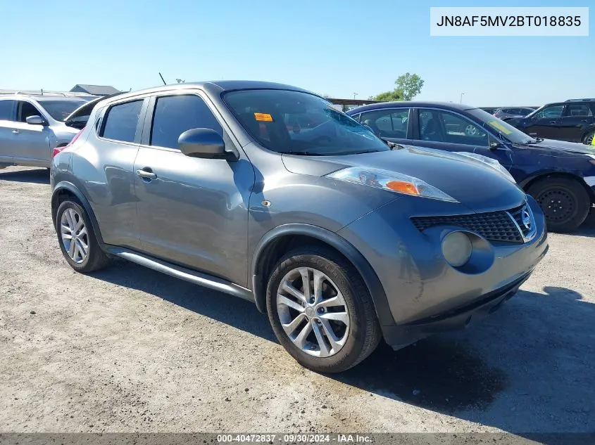 2011 Nissan Juke Sv VIN: JN8AF5MV2BT018835 Lot: 40472837