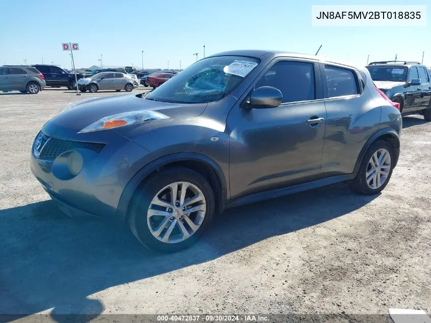 2011 Nissan Juke Sv VIN: JN8AF5MV2BT018835 Lot: 40472837