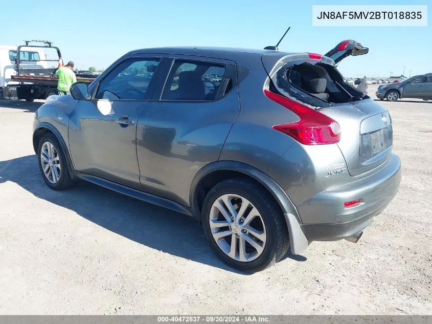 JN8AF5MV2BT018835 2011 Nissan Juke Sv