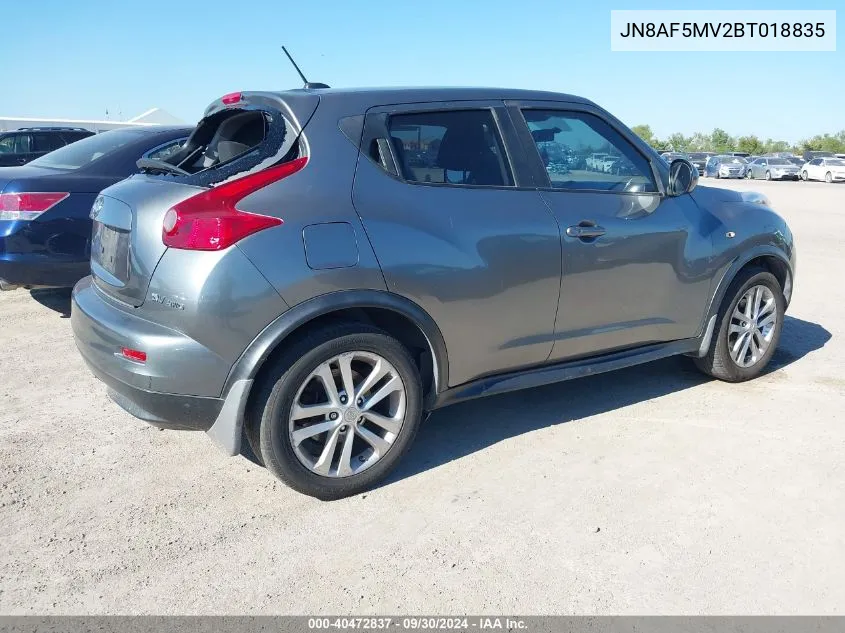 2011 Nissan Juke Sv VIN: JN8AF5MV2BT018835 Lot: 40472837