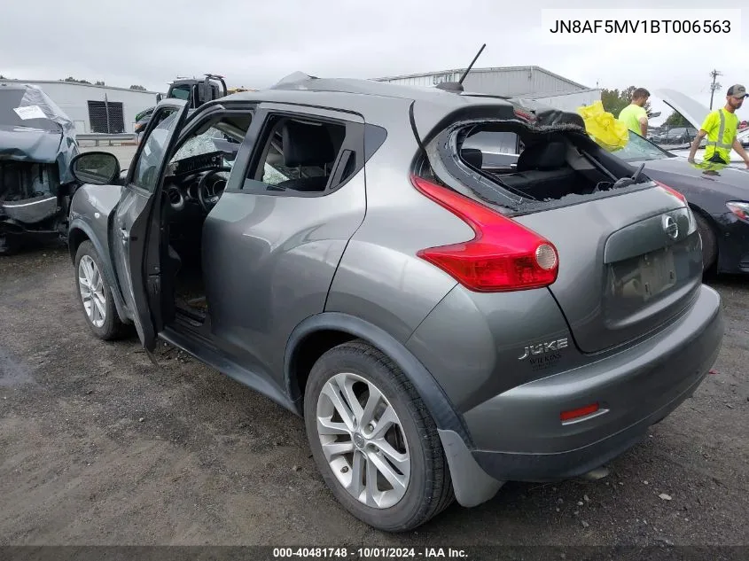 2011 Nissan Juke Sl VIN: JN8AF5MV1BT006563 Lot: 40481748