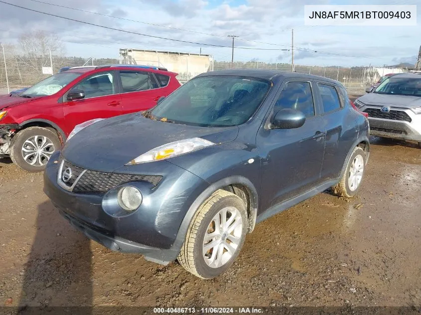 2011 Nissan Juke S VIN: JN8AF5MR1BT009403 Lot: 40486713